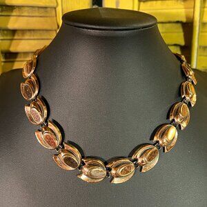 Beautiful Vintage Renior Copper Tulip Necklace